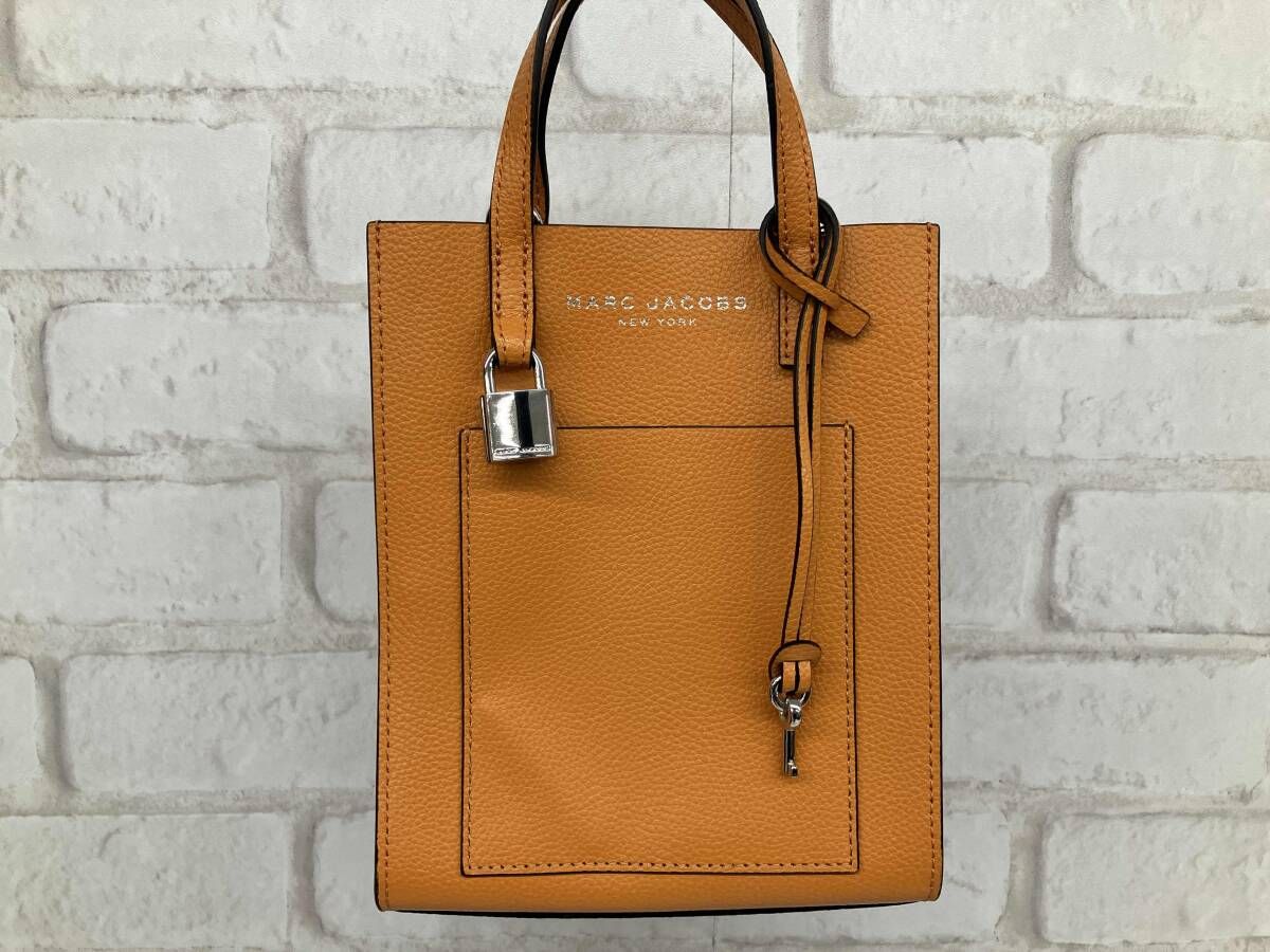 MARC JACOBS マーク ジェイコブス 2way ハンドバッグ ショルダーバッグ MICRO MINI GRIND TOTE キャメル