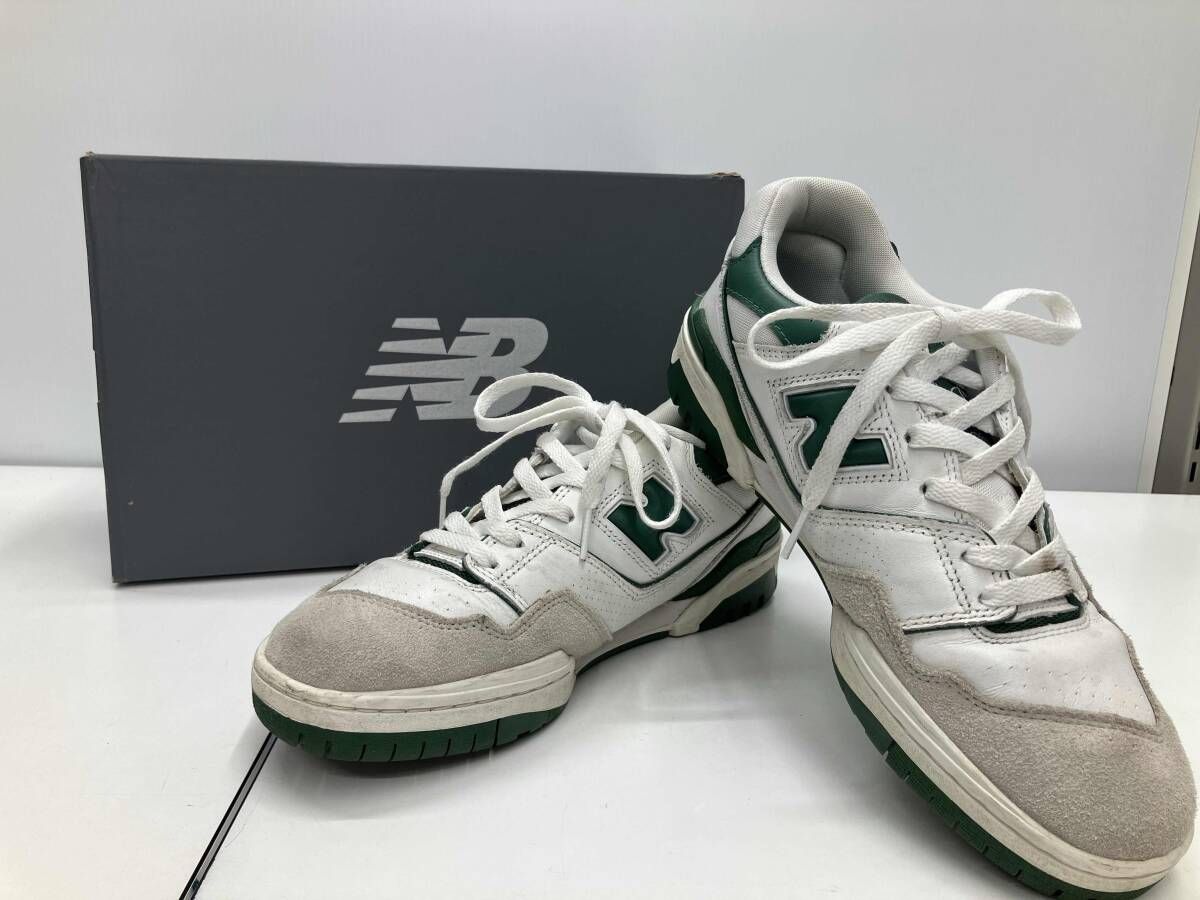 new balance ニューバランス スニーカー BB550WT1 グレー×グリーン サイズ26.5