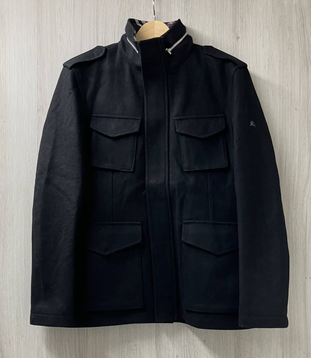 BURBERRY BLACK LABEL バーバリーブラックレーベル BMP61-731-09 M-65 ウール フィールド ジャケット サイズM ブラック