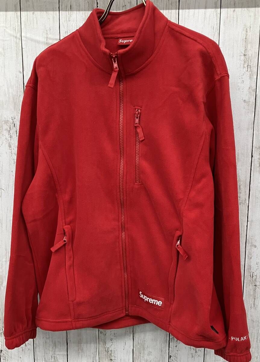 Supreme Polartec Zip Jacket シュプリーム フリースジャケット スタンドカラー レッド size S