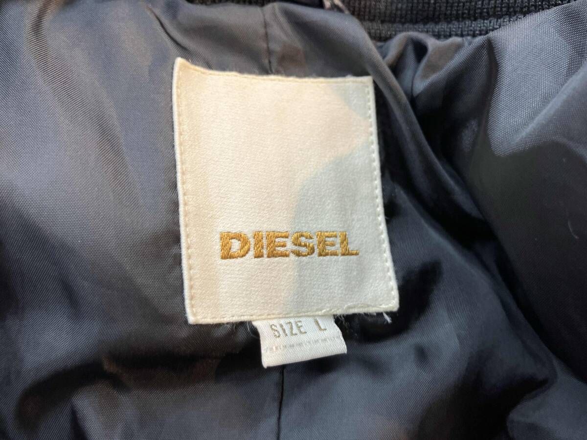 DIESEL ディーゼル ブルゾン 中綿ジャケット キルティングブラック サイズL インポート