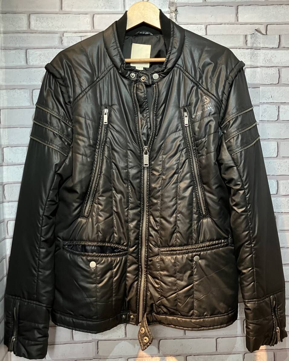 DIESEL ディーゼル ブルゾン 中綿ジャケット キルティングブラック サイズL インポート