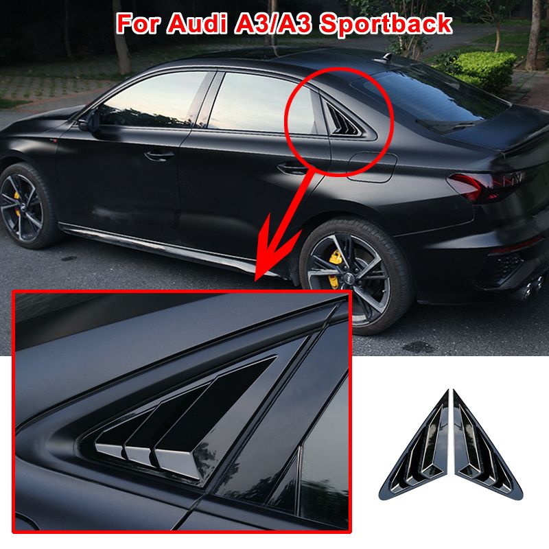 アウディ A3/S3 8Y セダン/スポーツバック用 サイドウィンドウルーバートリムステッカー 9,490円