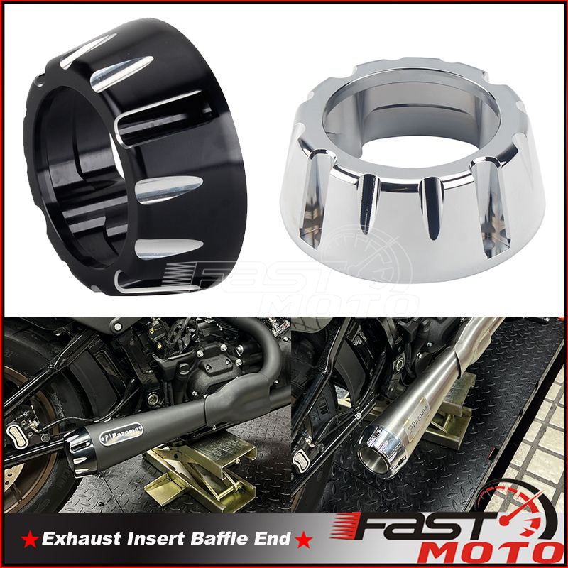 ハーレーソフテイル ローライダー ST FXLRST FXLR FXLRS スタンダード用 2-in-1 排気マフラーチップエンドキャップ