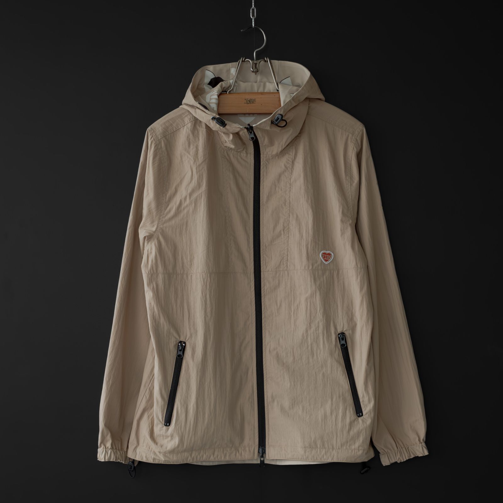 -新品- 【FUN for modem design】 packable compact parka -reversible- (beige) | ファン フォー モデムデザイン おじさん リバーシブルパーカー ナイロン パッカブル 収納 F-25057519 12,340円