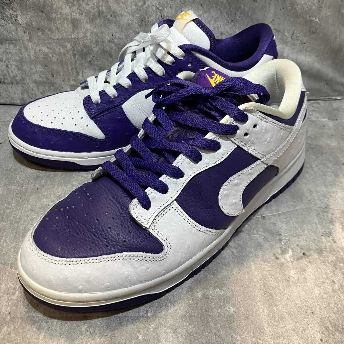 NIKE スニーカー MNS DUNK LOW MADE YOU LOOK size 28 ホワイト×パープル ナイキ