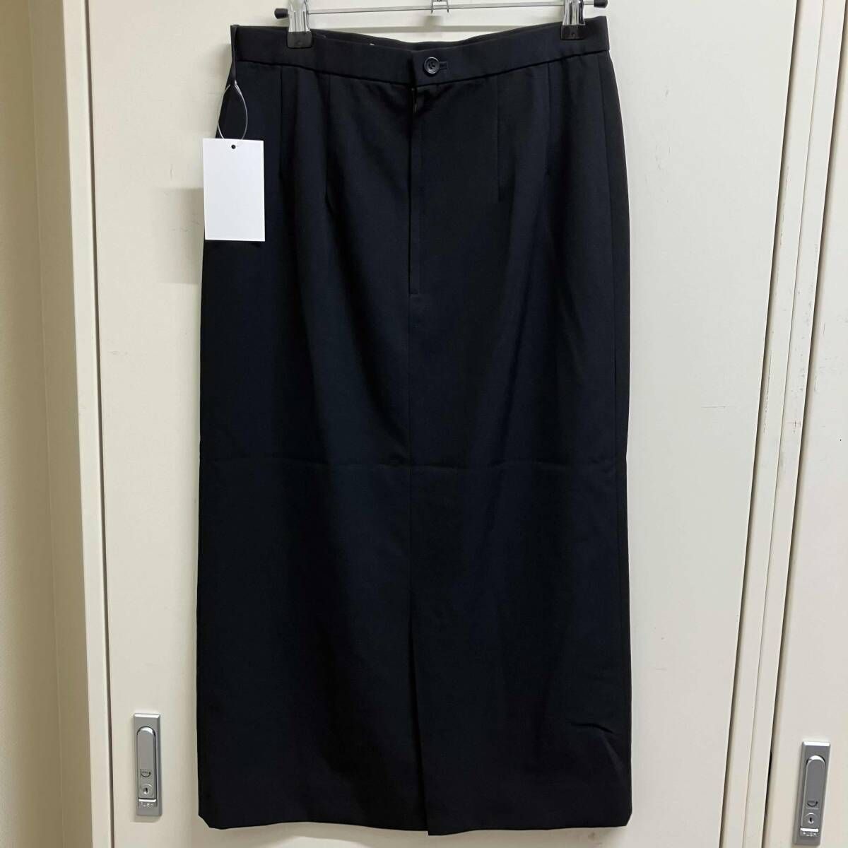 19SS COMME des GARCONSウールスリットロングスカート GC-S007 ブラック コムデギャルソン 18,192円