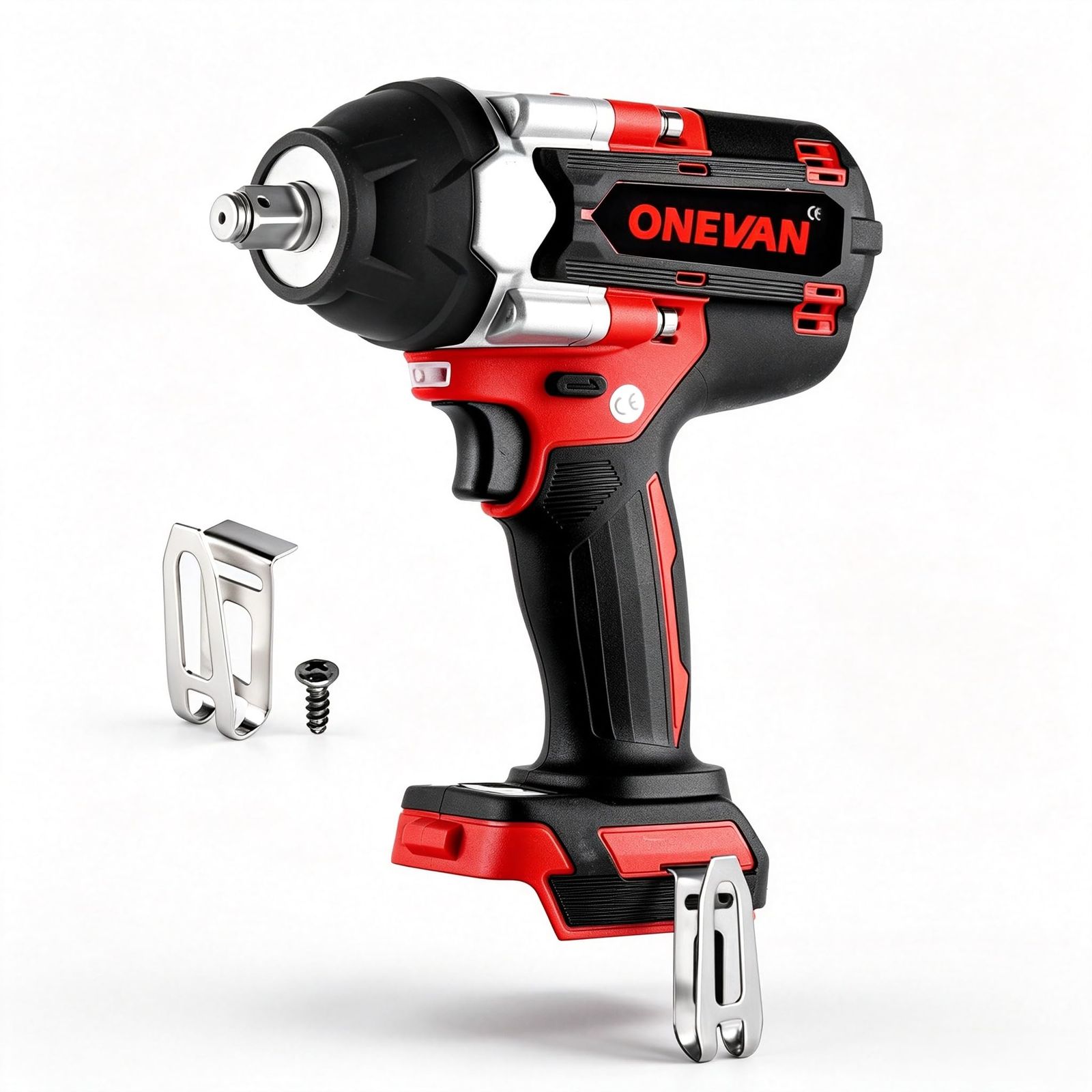 ☆新品☆ONEVAN インパクトレンチ 18v 充電式 電動インパクトレンチ 18vマキタのバッテリー互換可能 正逆転両用 緩めトルク1000N・m 締め付けトルク700N・m LEDライト付き 18vインパクト 電動インパクト 電動レンチ タイヤ交換 (本体 8,994円