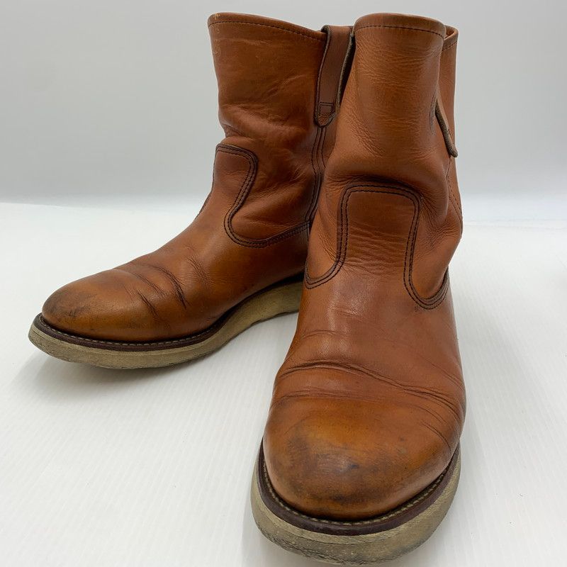 【現状渡し品】 RED WING レッドウィング 90's PECOS BOOTS 90年代 ペコスブーツ 靴 緑犬タグ 【164-260823-ko-18-teih】