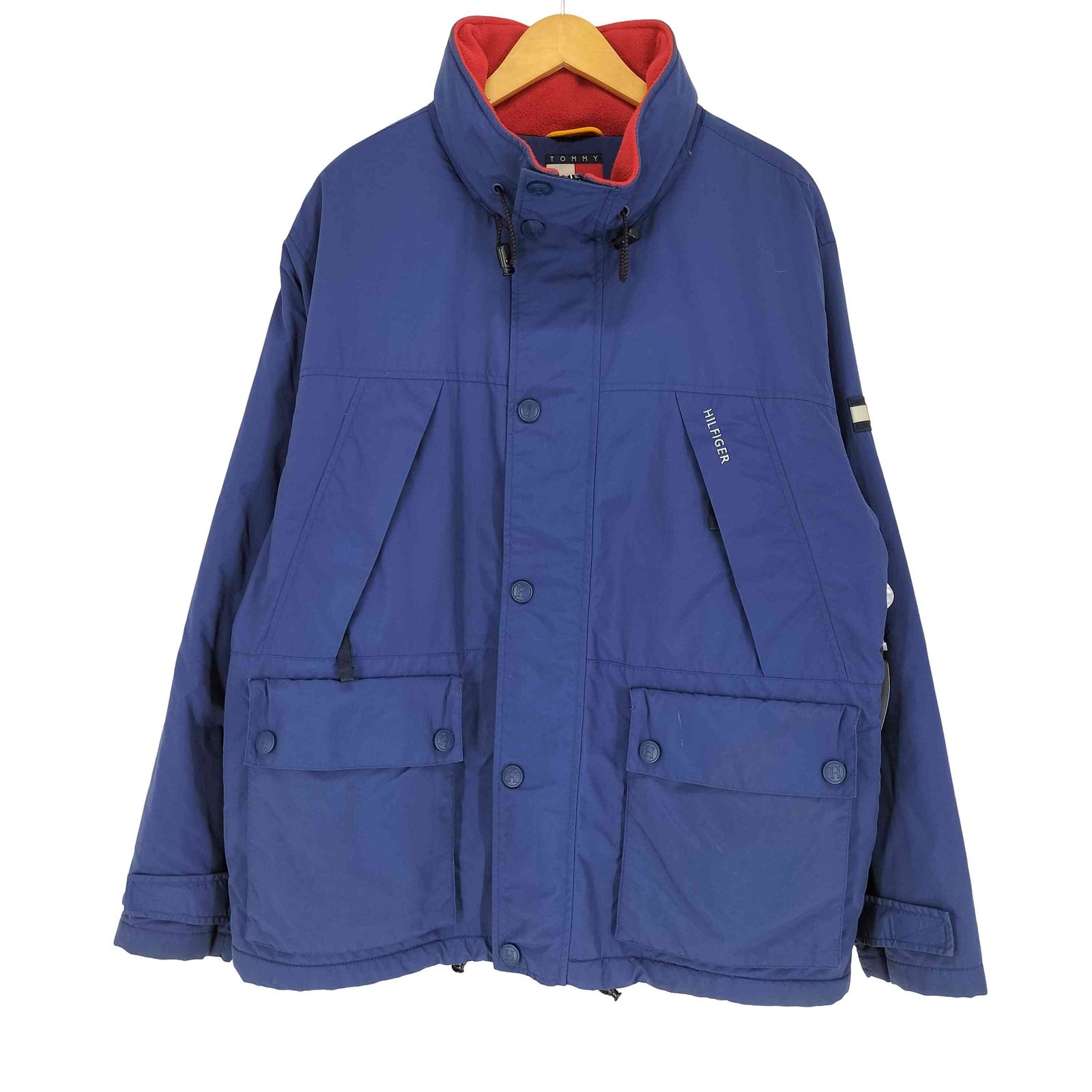 トミーヒルフィガー TOMMY HILFIGER 刺繍ロゴ 裏地フリース 中綿ジャケット メンズ L 7,684円