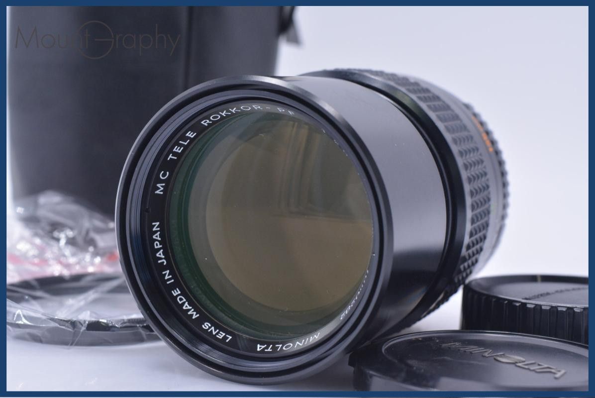 【動作保証】 ミノルタ MINOLTA MC TELE ROKKOR-PF 135mm F2.8 前後キャップ&レンズフィルター＆ケース付 同梱無料 #yk10050