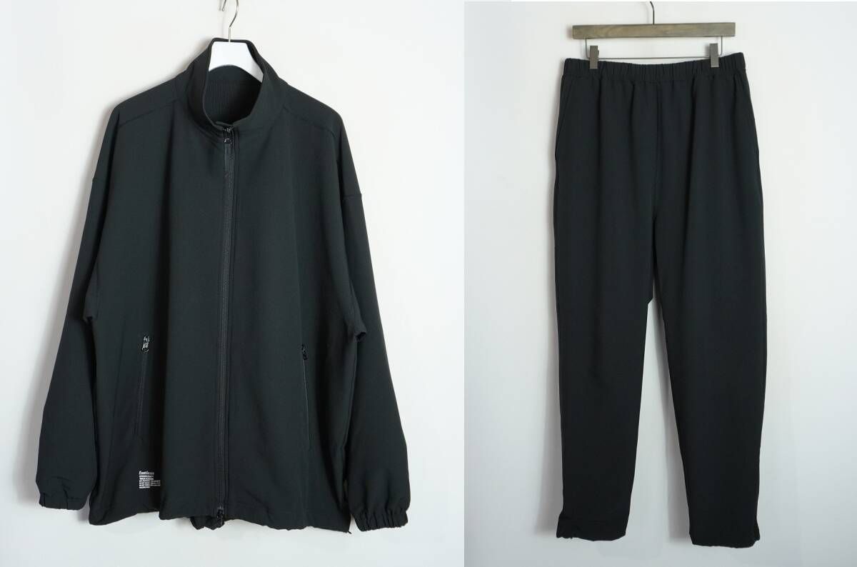美品 Fresh Service フレッシュサービス TRACK BLOUSON ジャケット FSC243-30206 EASY PANTS パンツ FSC243-40208 セットアップ 黒 1899Q♪ 13,912円