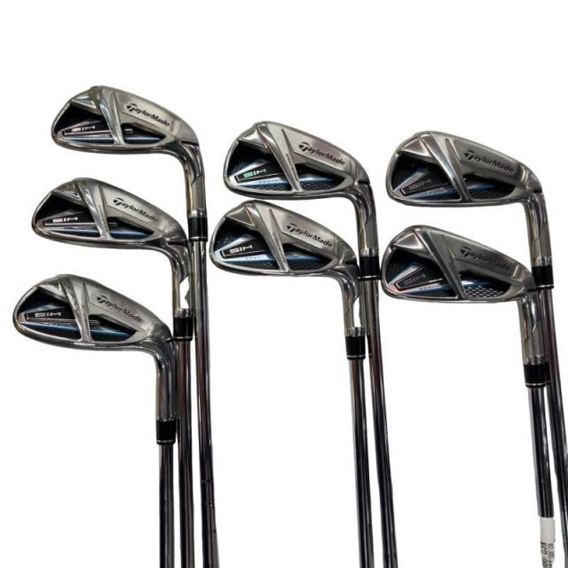 【中古】 テーラーメイド SIM MAX 7S アイアンセット IR KBS MAX85 JP (フレックスS) メンズ 男性用 右利き 右用 Cランク ゴルフクラブ