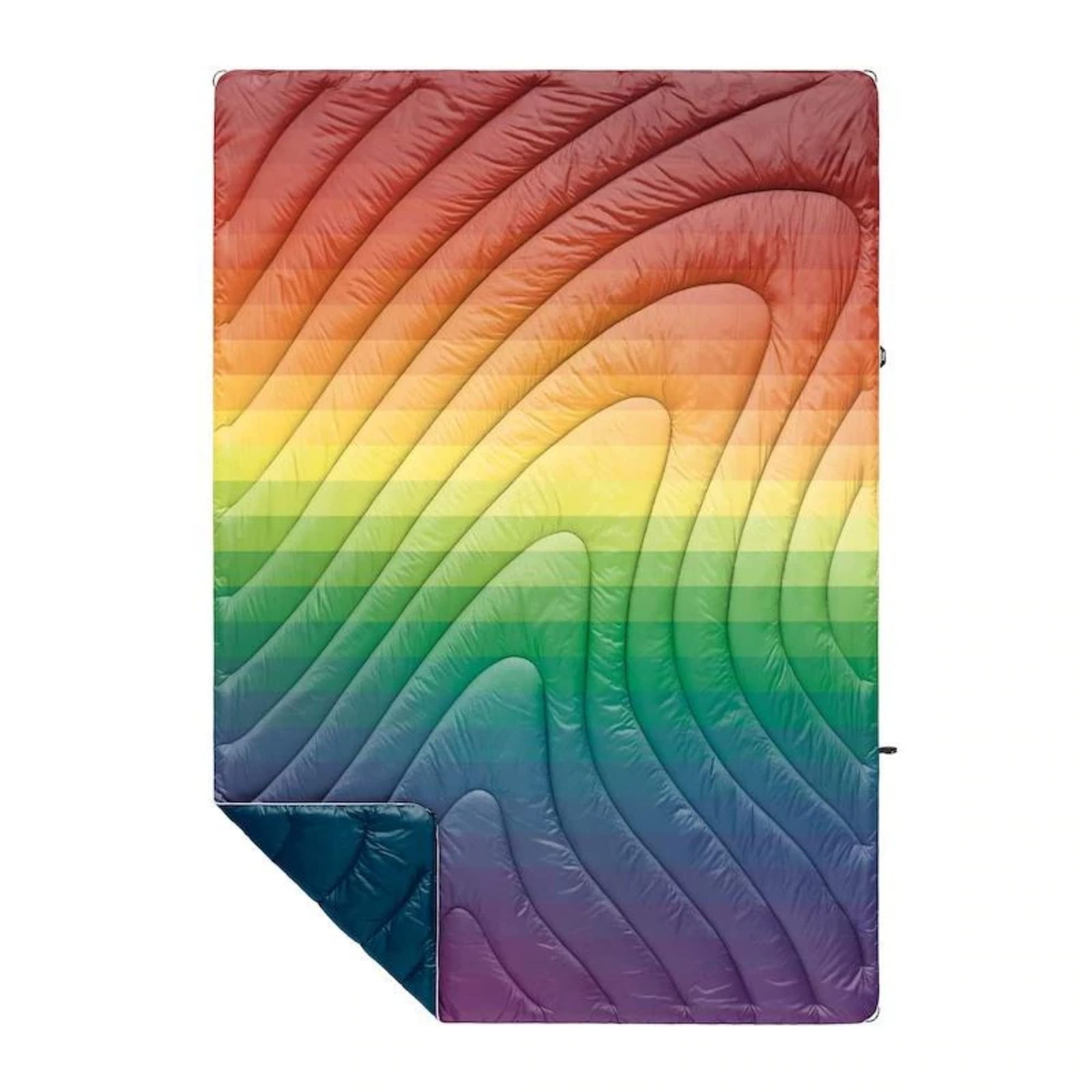 [rumpl] ブランケット ORIGINAL PUFFY RAINBOW 【 平面 】:133 x 191 cm 【 パック 】:18 x 41 cmpms 7bf3925e