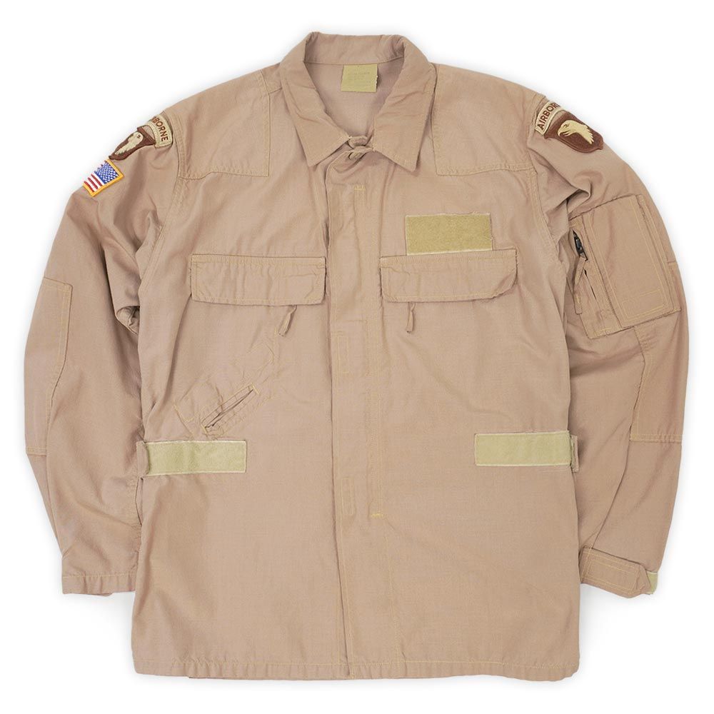 米軍実物 US.ARMY 00s 2000年代 IABDU AIRCREW コンバットジャケット ミリタリー アラミド BORNE USA アメリカ ヴィンテージ 古着 メンズ コート ジャケット TAN / タン M-R【中古】