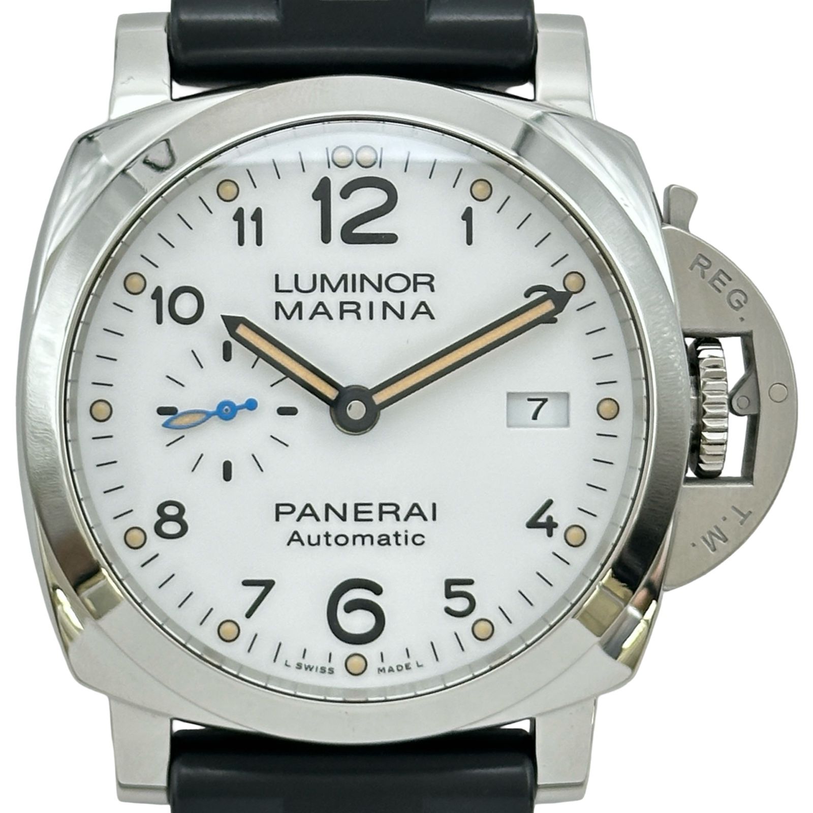 パネライ PANERAI ルミノールマリーナ 1950 ３デイズ アッチャイオ PAM01499 ホワイト ステンレススチール 自動巻き メンズ 腕時計