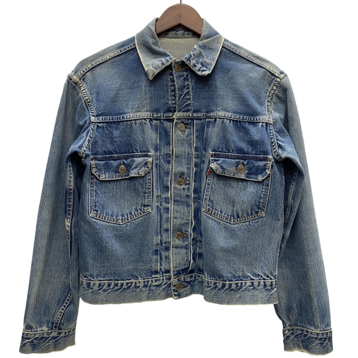 リーバイス Levi's 50's 60's 507XX 紙パッチ 2nd 17刻印 デニムジャケット ジャケット ブルー 201MT-6504 VB 143,000円