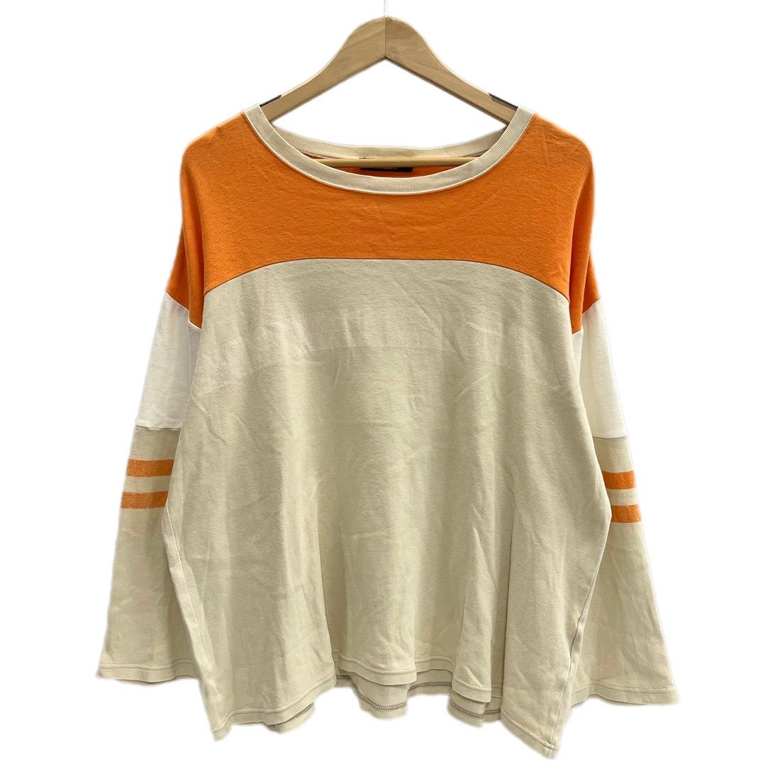 アンダーカバー UNDERCOVER 90s 90's ボーダーカットソー マルチボーダー 七分丈 ロンT アーカイブ 裏原 UC-7S-T-10 ロンT オレンジ 101MT-6709