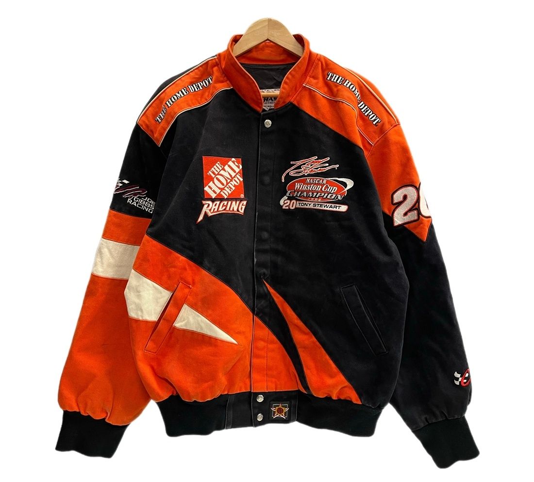 チェイス CHASE JH Design Group USA製 Racing Jacket レーシングジャケット ヴィンテージ 黒 オレンジ XL ジャケット ブラック 101MT-6711 10,868円