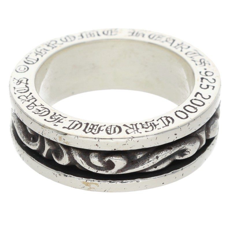 クロムハーツ RING SPINNER SCROLL/スピナースクロール シルバーリング メンズ 26号 102,605円