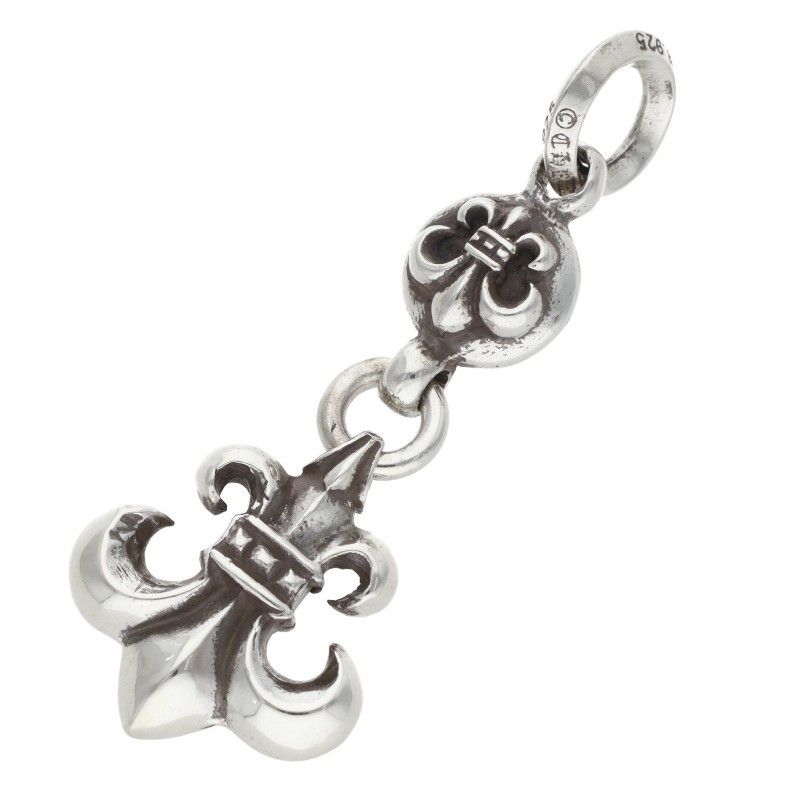クロムハーツ 1BALL BS FLEUR/1ボールBSフレアチャーム チャーム/シルバーネックレストップ メンズ