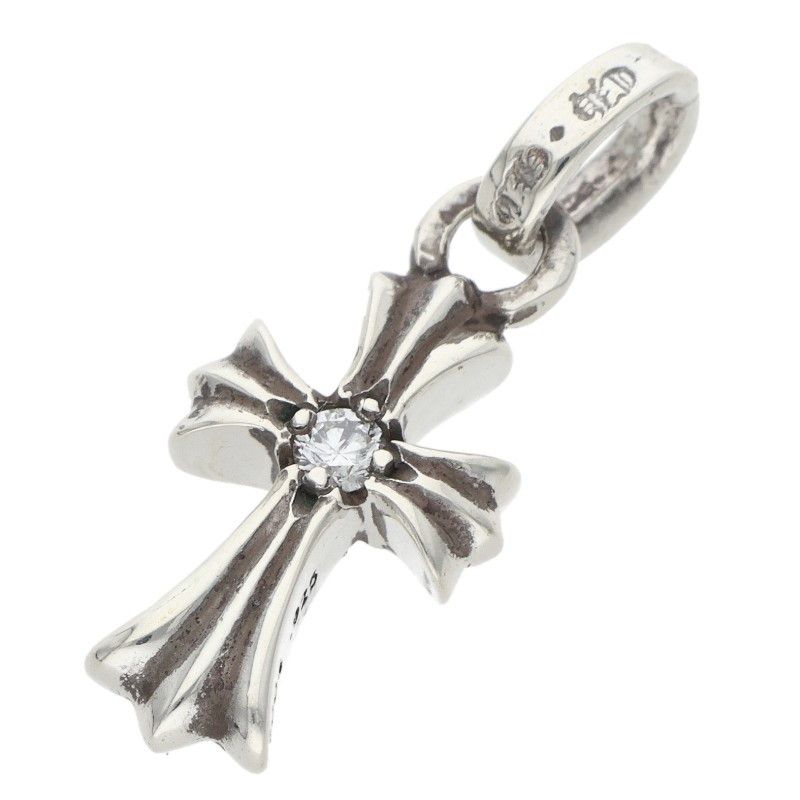 クロムハーツ CRS BBYFAT DMND/ベイビーファット 両面1ダイヤ/チャーム/シルバーネックレストップ メンズ 210,710円