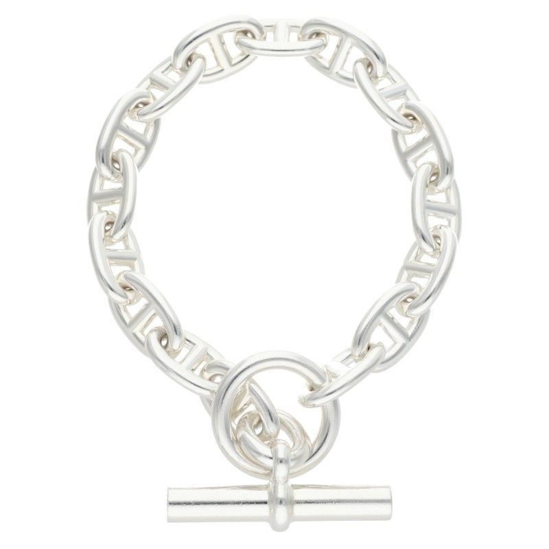 エルメス Chaine d'Ancre MM シェーヌダンクルMMシルバーブレスレット メンズ 16LINK 181,520円