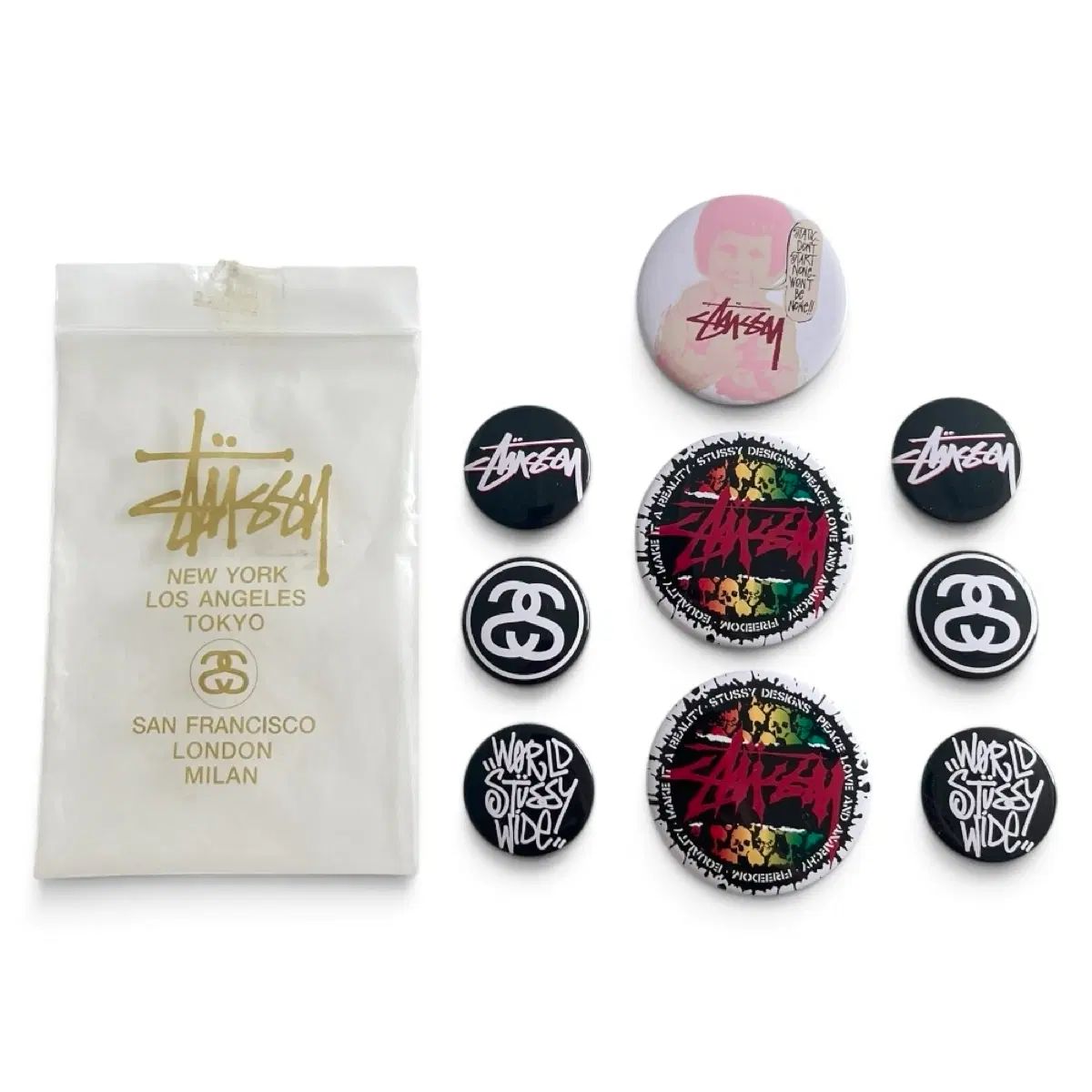 2006 Old STUSSY ステューシー 缶バッジ