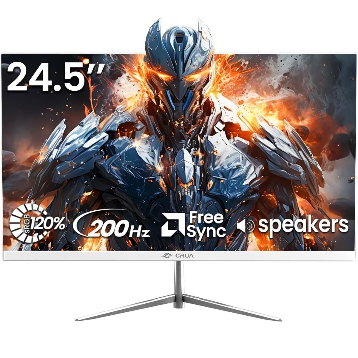 【送料無料│美品】 CRUA 24.5インチ ゲーミングモニター 200Hz 白 7,810円