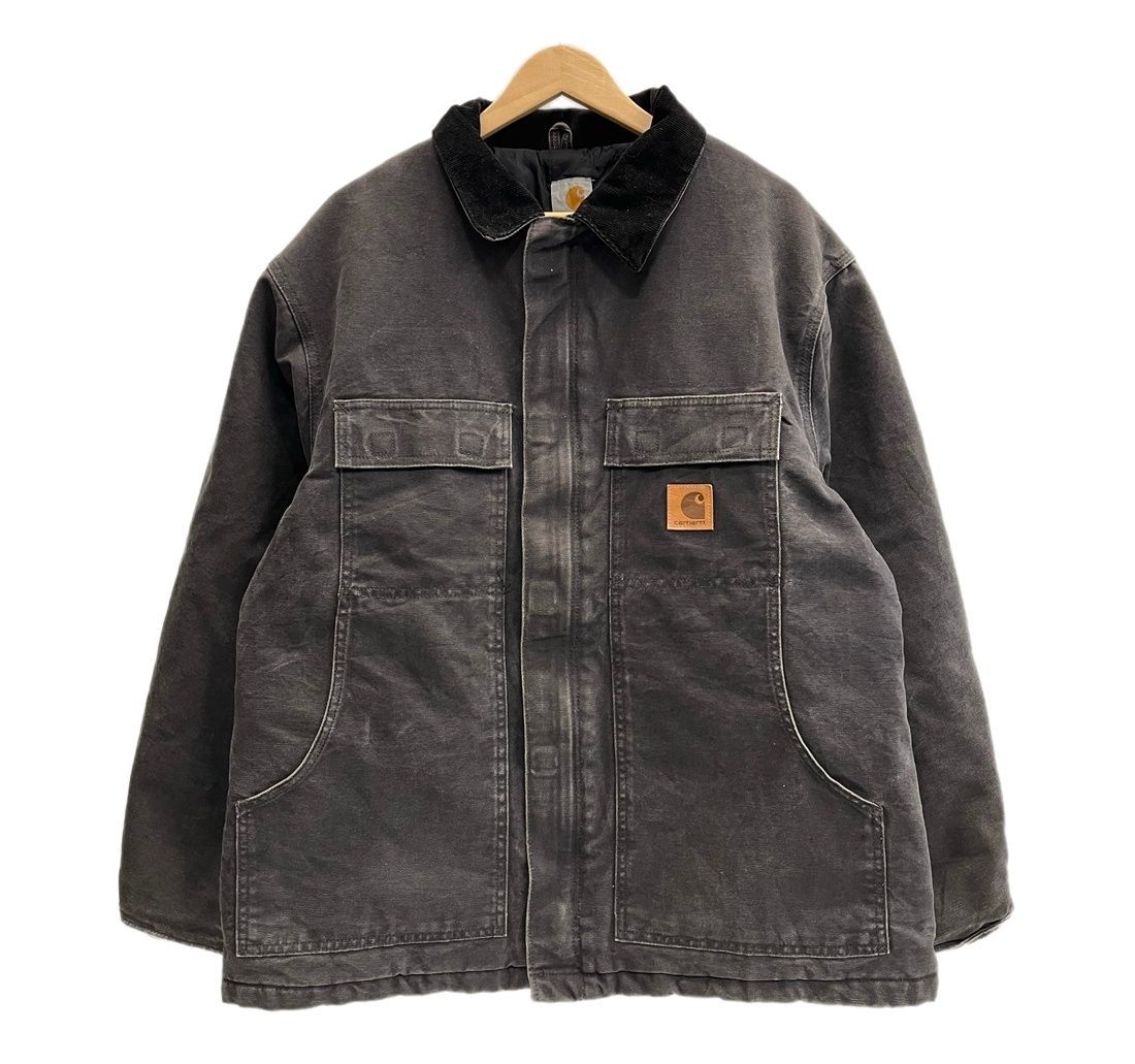 カーハート Carhartt トラディショナルコート トラディショナルジャケット ダック地 チャコールグレー 黒 XL ジャケット ブラック 101MT-6738