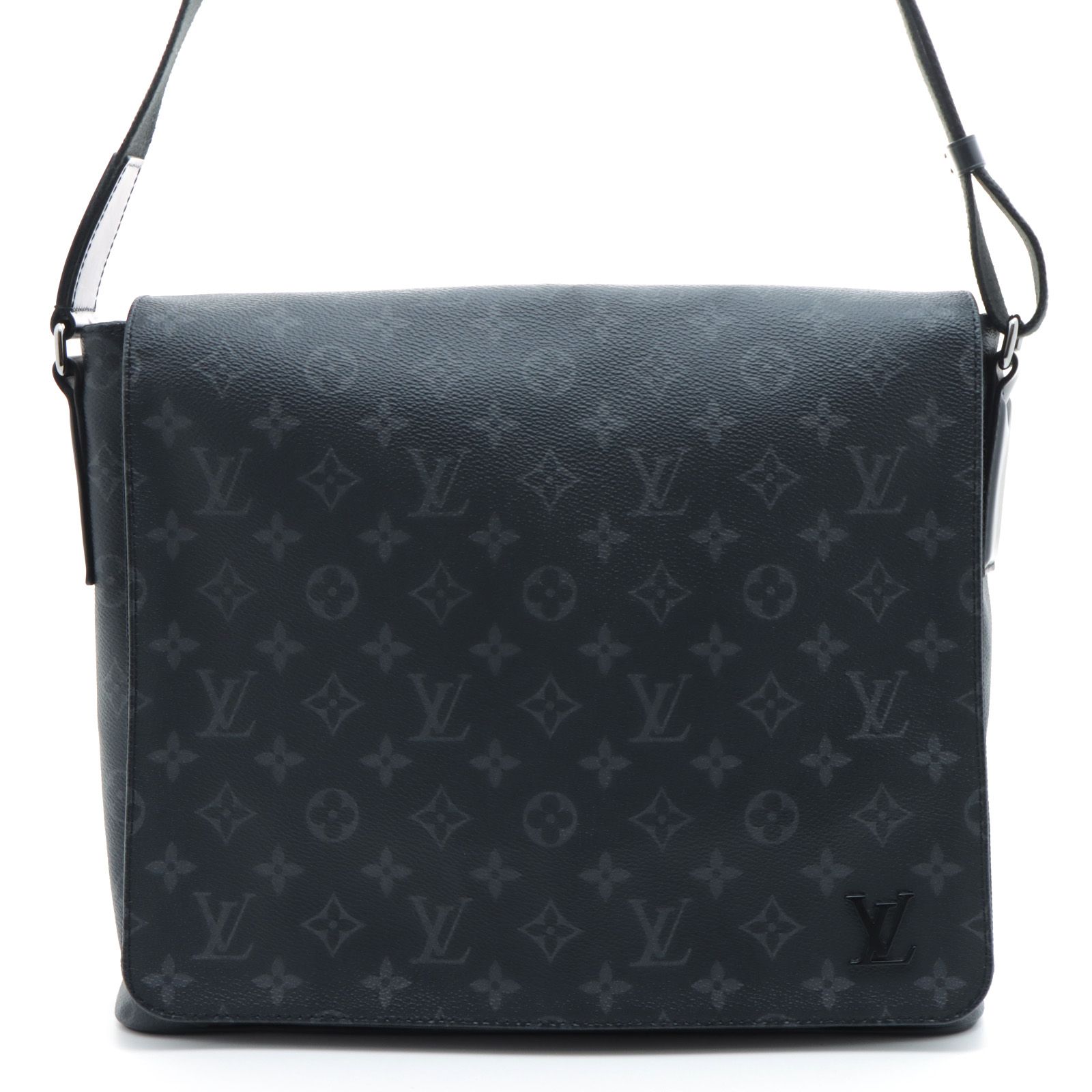 LOUIS VUITTON ルイ・ヴィトン ディストリクトMMNV2 ショルダーバッグ モノグラムエクリプス ブラック M45271 メンズ 2148104163615 【中古】432