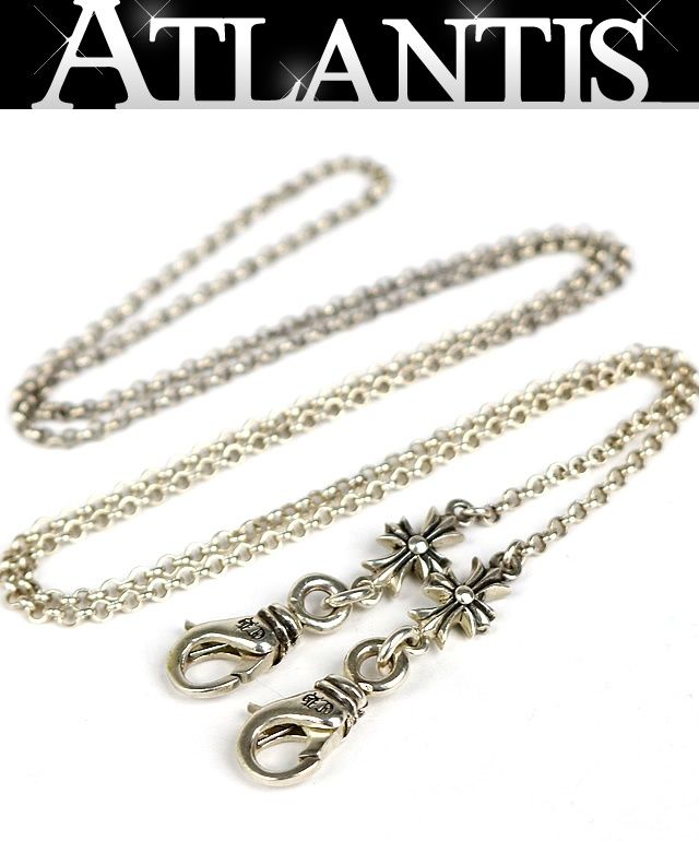 CHROME HEARTS 新宿店 クロムハーツ タイニーE CHプラス ロールチェーン マスクチェーン ネックレス 30インチ メンズ シルバー SV925 31770