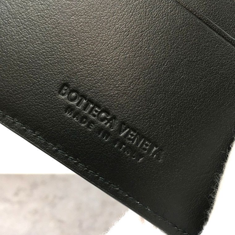 極美品 BOTTEGA VENETA マネークリップ イントレチャート ブラック 52