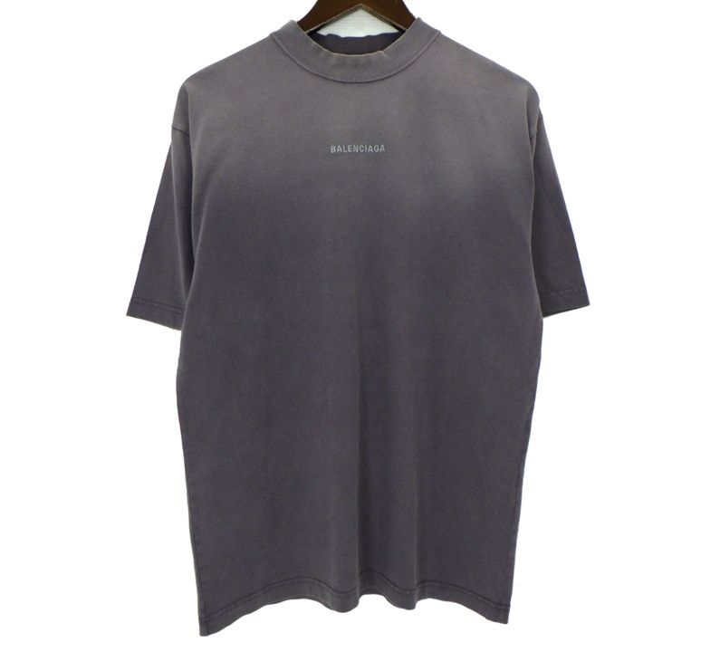 バレンシアガ BALENCIAGA 【 764235 TPVK1 】 バック ロゴ 刺繍 半袖 Tシャツ 52808