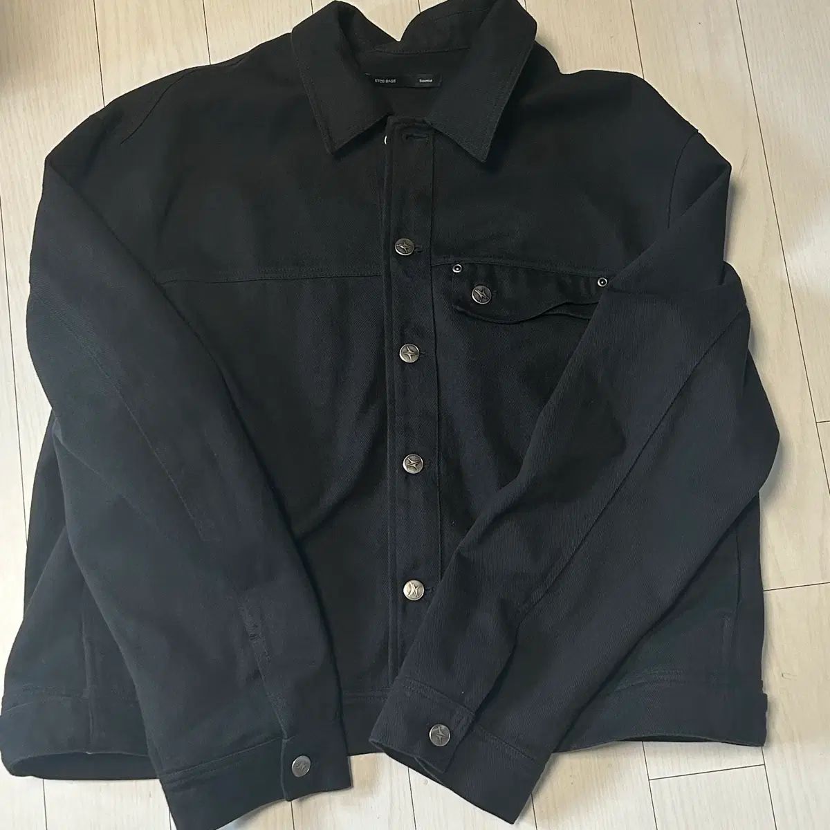 新品 ETCE クロップド ダブルフラップ トラッカー ブラック XL