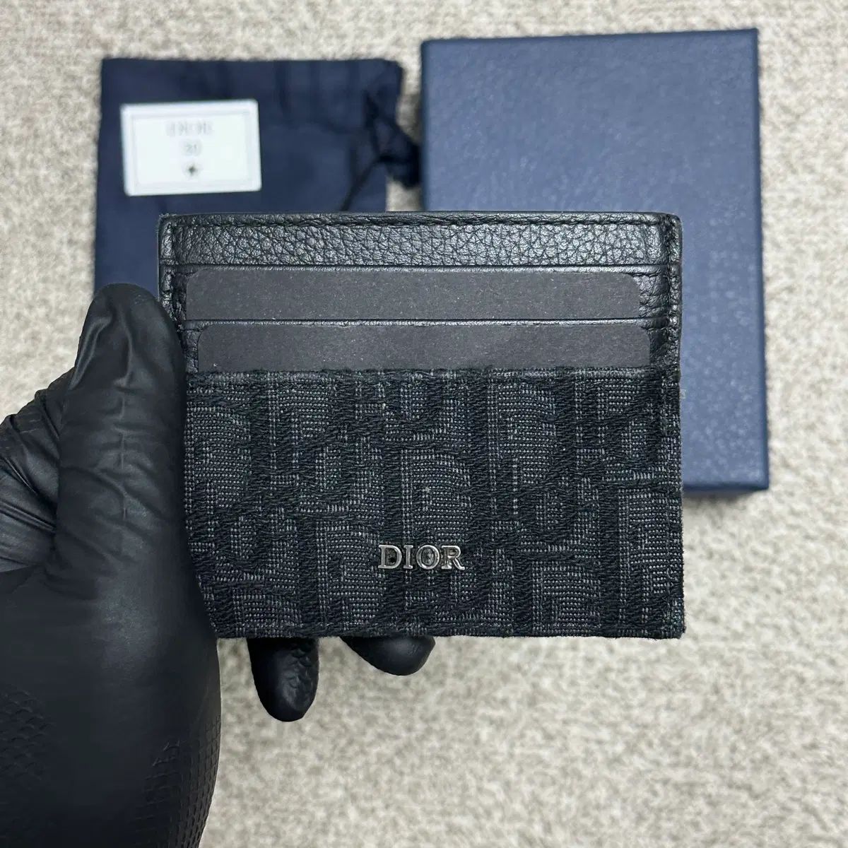 25年式/フルセット Dior ディオール オブリーク カードウォレット