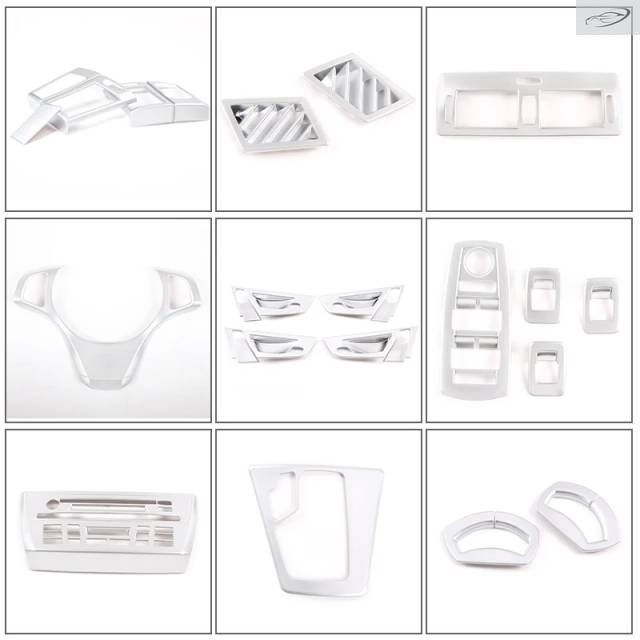 BMW X3 E83 2006-2010用カーインテリアABSクロームギアシフトフレームカバートリムデコレーションステッカーセンターコンソールアクセサリー 7,237円