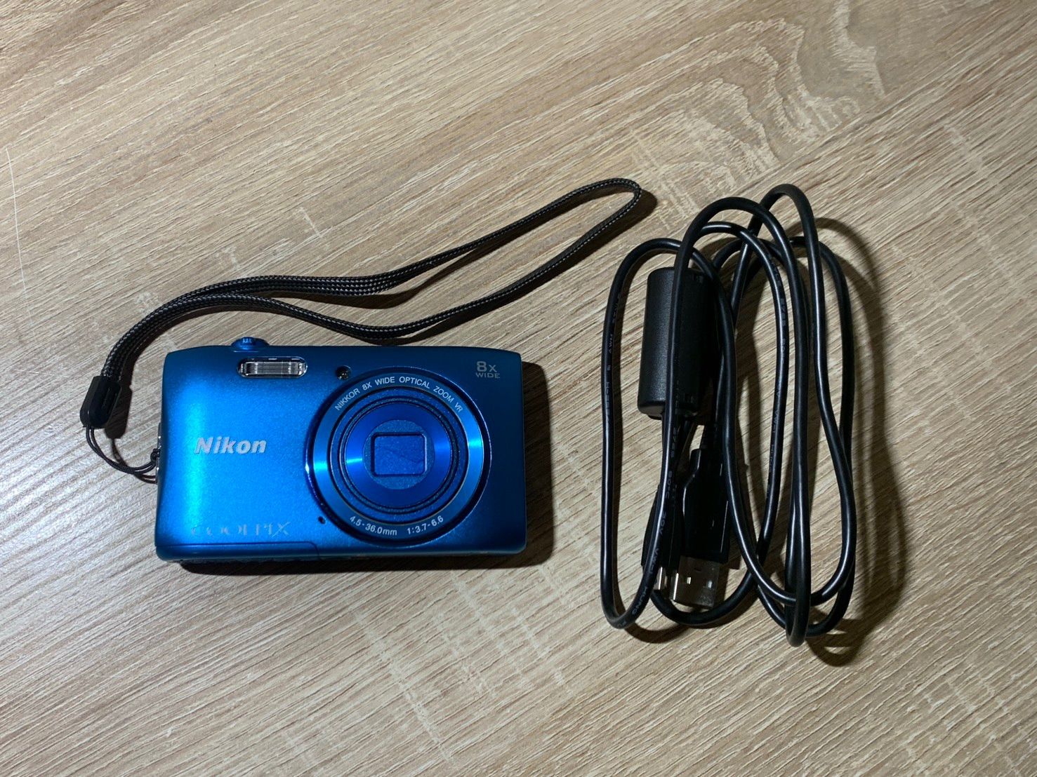 3088 Nikon COOLPIX S3600 ブルー ジャンク品 デジカメ【ネ】