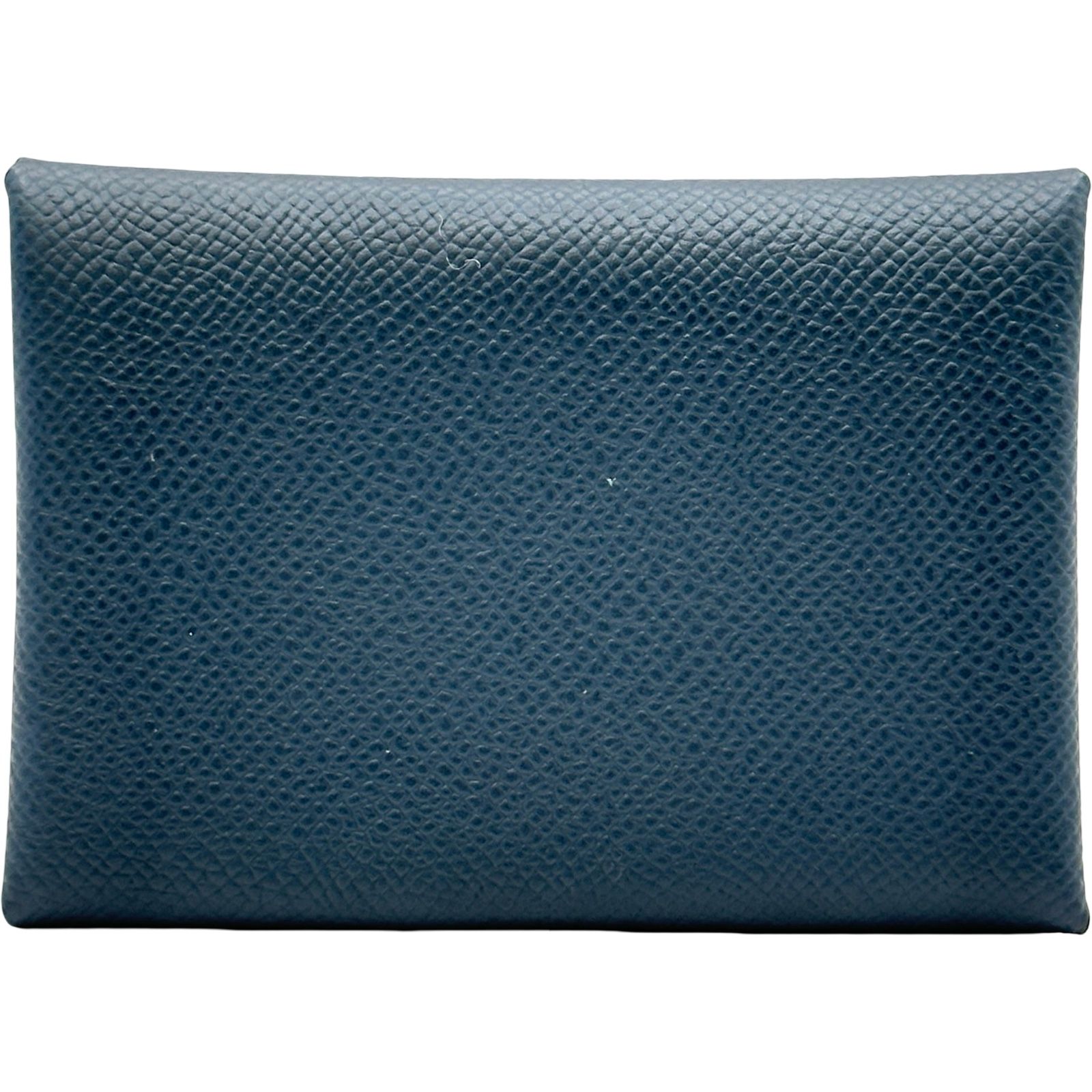 エルメス HERMES カルヴィデュオ ヴェルソ W刻印 ブルードプリュス/ヴェールフィズ シルバー金具 エプソン メンズ カードケース