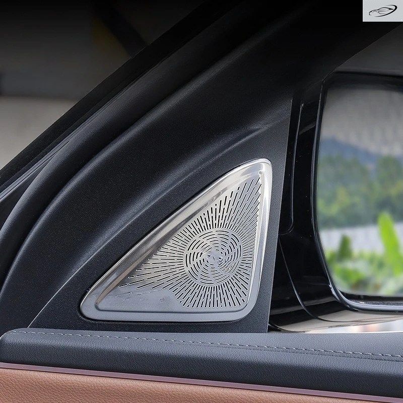 メルセデスベンツ Eクラス E260 E300 2024 2025用 ドアスピーカー保護カバー ステンレススチール Aピラー ホーンプロテクター