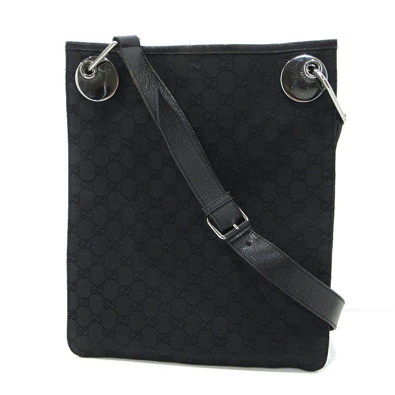 【三重本店】 中古 GUCCI | グッチ ショルダーバッグ 120842 GGキャンバス ブラック 【122】