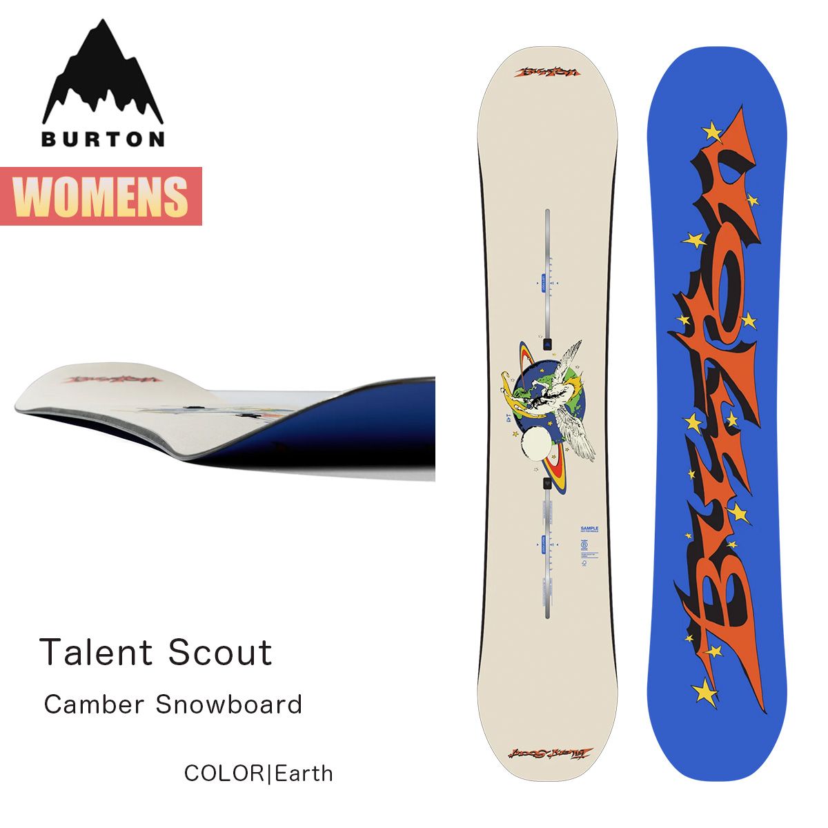 バートン スノーボード 板 レディース 26-27 Burton タレントスカウト キャンバー 27WIN-132181 Womens Talent Scout Camber Snowboard ウィメンズ 138 141 146 149 正規品