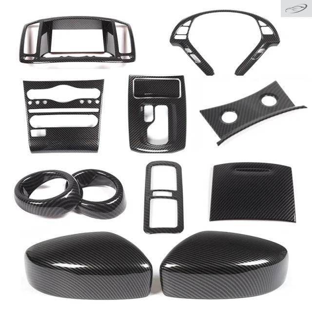 インフィニティ G25 G37 2007-2013 ABS カーボンカーセンターコントロールギアシフトパネルステアリングホイールトリムステッカーカーアクセサリー 8,861円