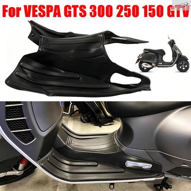 VESPA 250 150 GTV 300用オートバイアクセサリー フットペダル ラバーフットパッド フットレスト 滑り止めフロアマット カーペット