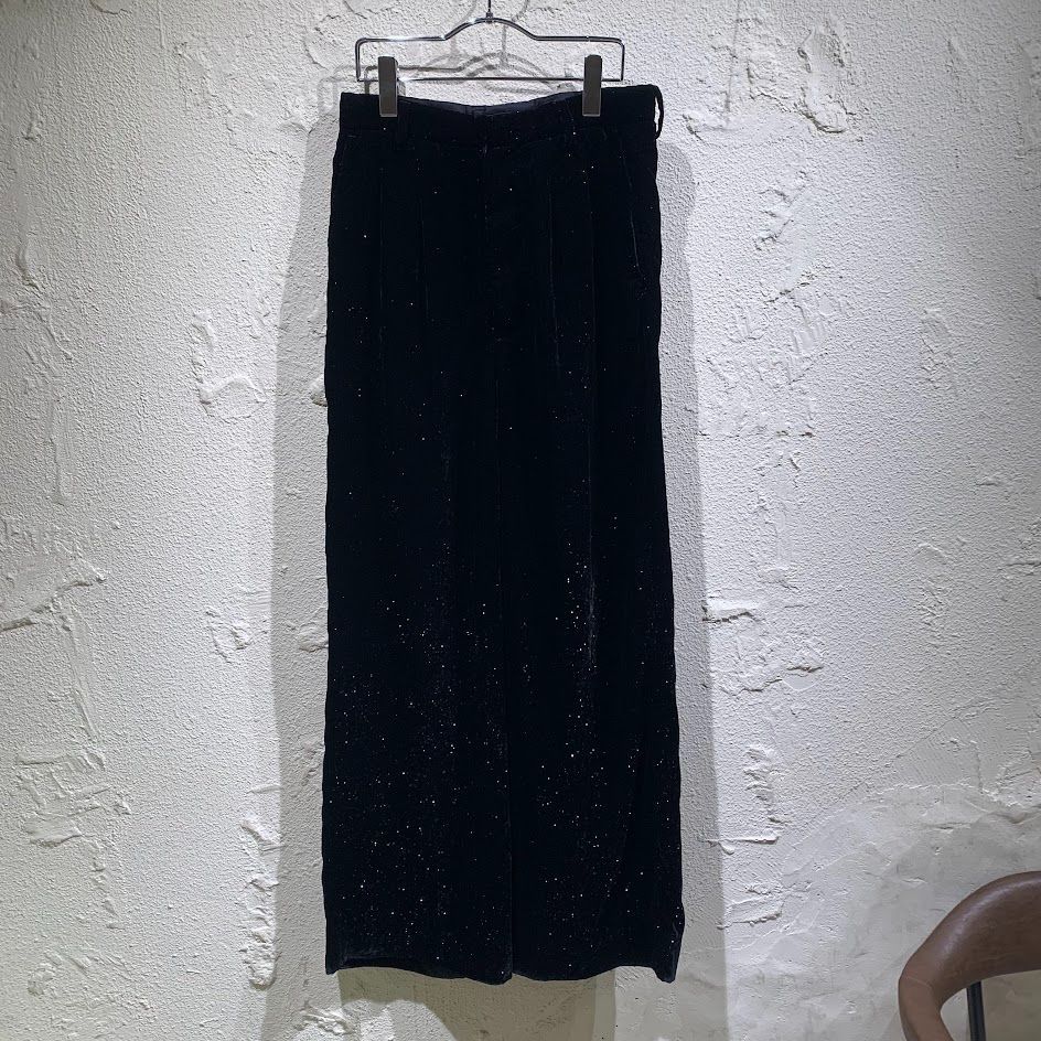 MASU 24AW VELVET WIDE TROUSERS