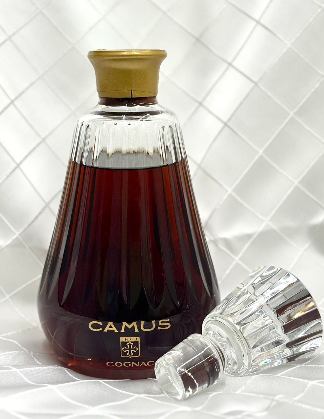 【亘】Unopened Camus Cognac Carafe Baccarat Crystal Decanter 700ml 40% with Stopper カミュ カラフェ バカラボトル コニャック 700ml 40% 替栓付【9535AM】H23 14,630円