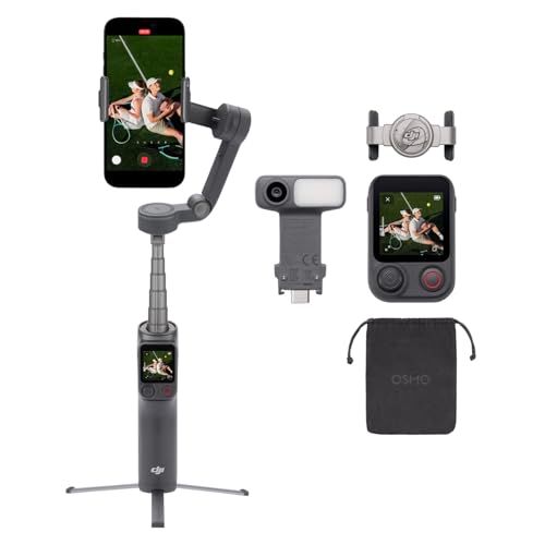 msOsmo Mobile 8P スマホ用ジンバル iPhone＆Android対応 トラッキングモジュール | リモコン ネイティブトラッキング 延長ロッド＆三脚内蔵 10h駆動 3軸手ブレ補正搭載 スマートフォン用ジンバル 5052407d 27,683円