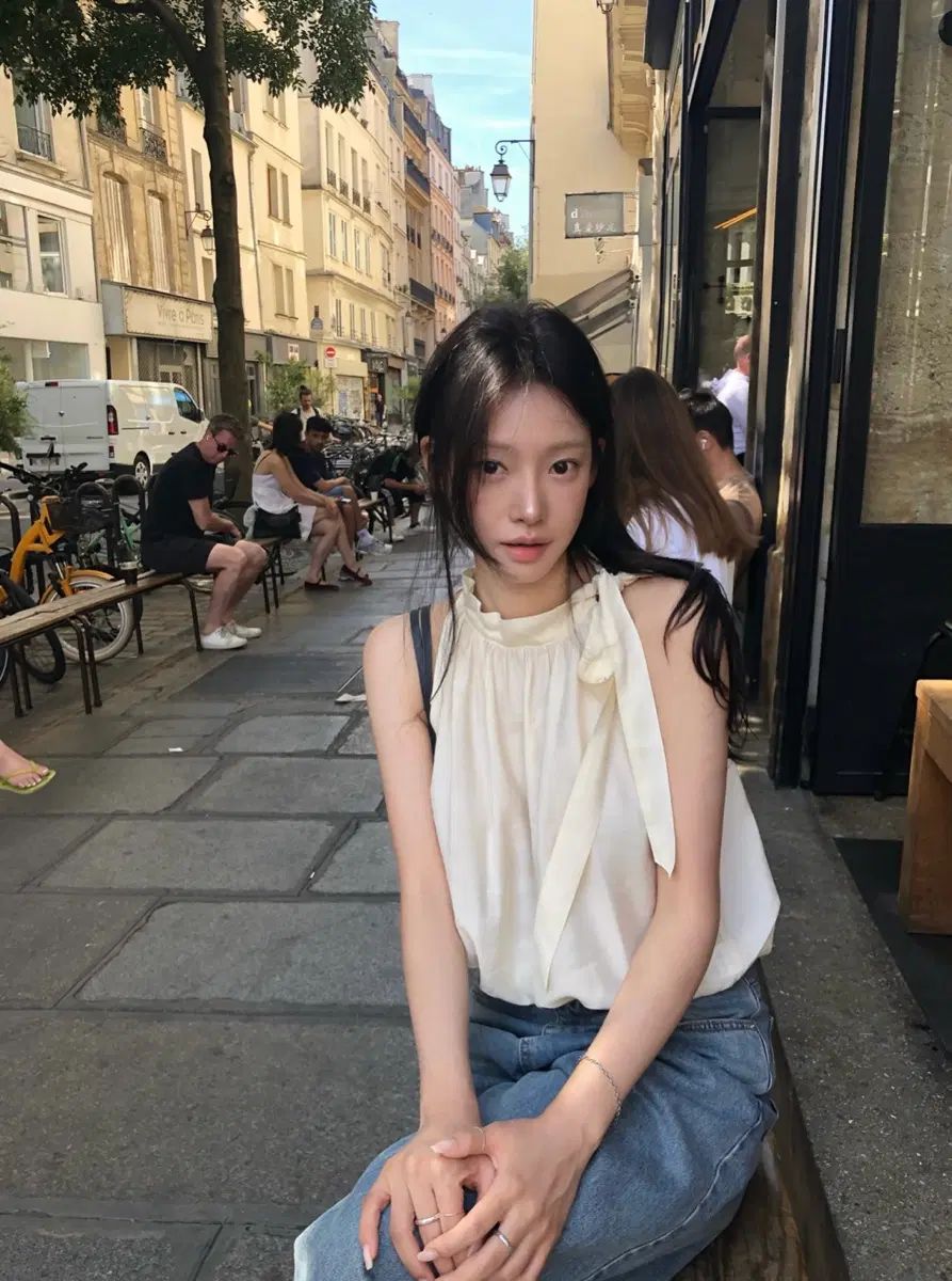 リズ ホルターネック ブラウス クリーム Ete halter blouse