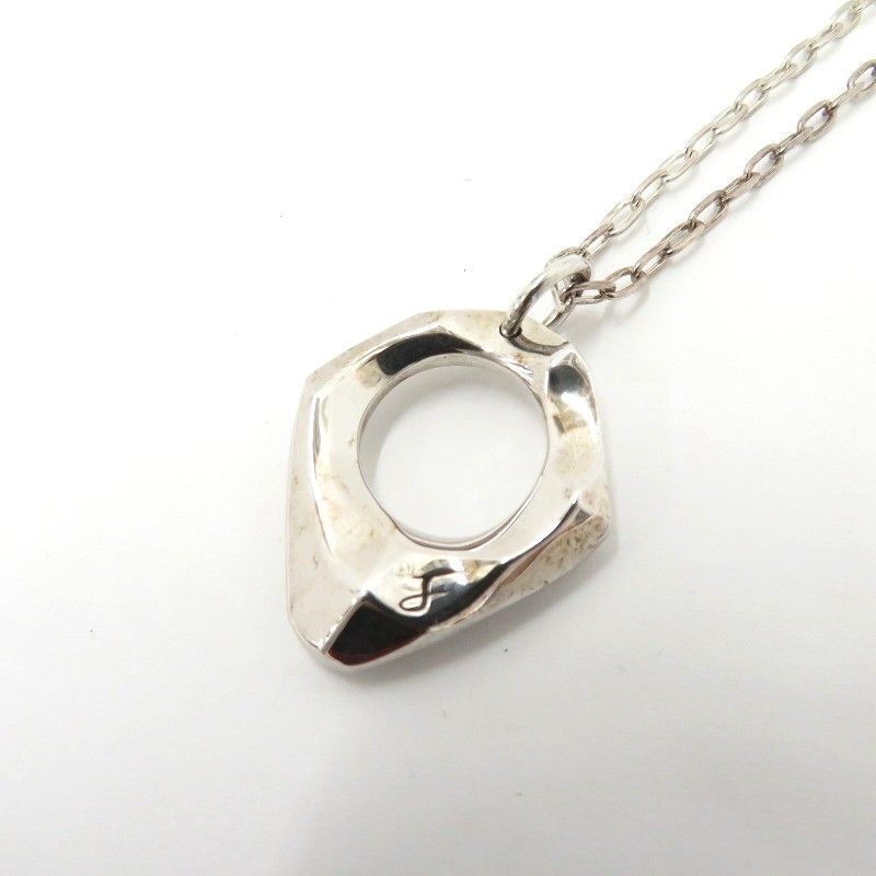 【瀬戸大橋店】 中古 ネックレス gajumaru art craft No.074 シルバー 【134】