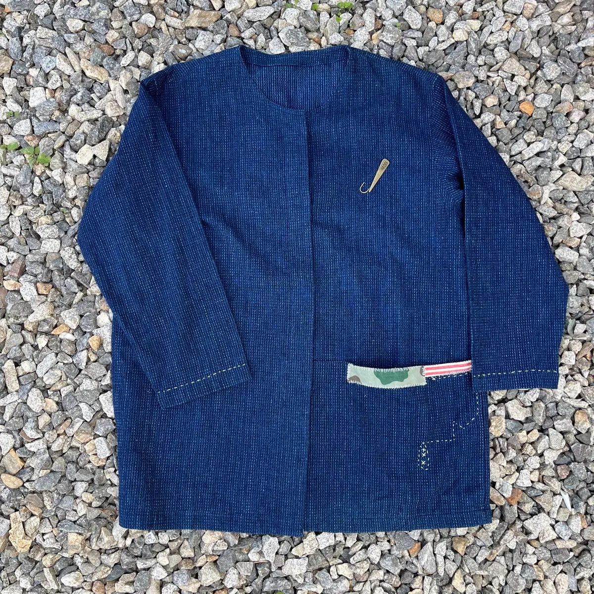 Indigo Stripe Remake Japanese Vintage Nora Jacket (Actual Measurements) 17,746円